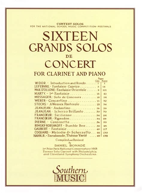 16 Grand Solos De Concert